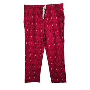 Like New Vineyard Vines Men XL Dog Print Pajama Pants Holiday Festive Loungewear